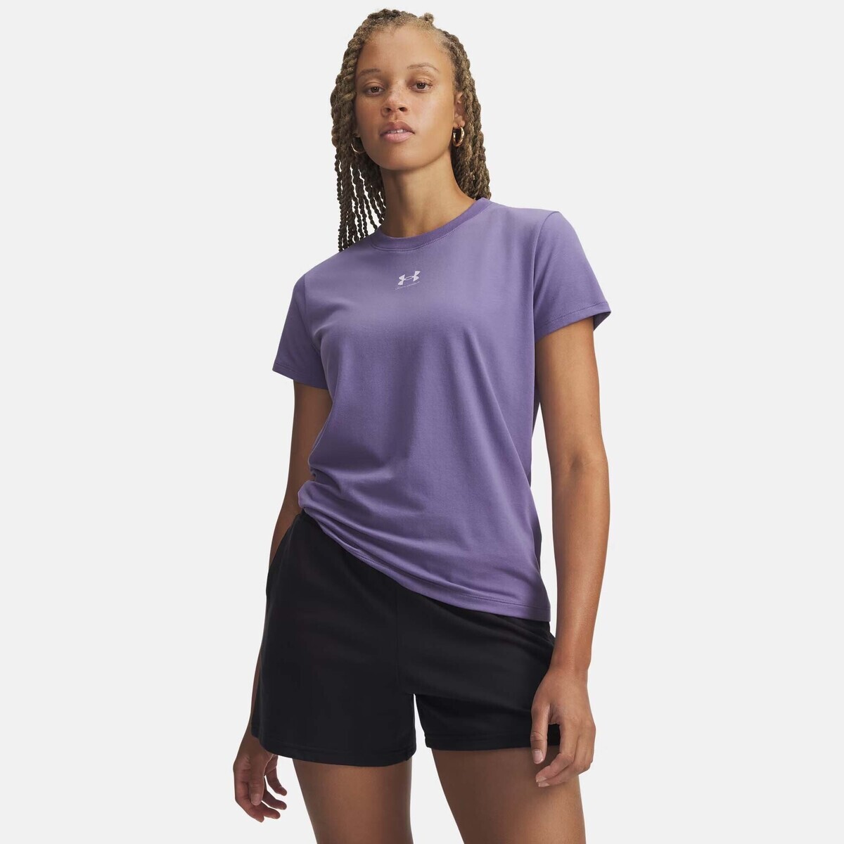Under Armour  Ua Rival Core Ss  Fialová