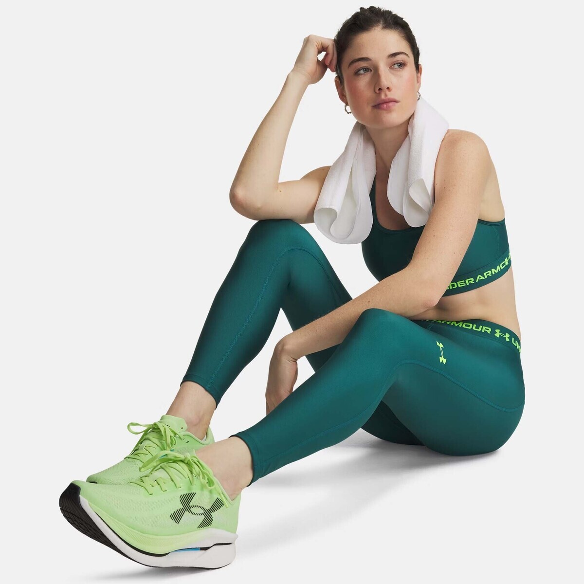Under Armour Heatgear Legging Zelená