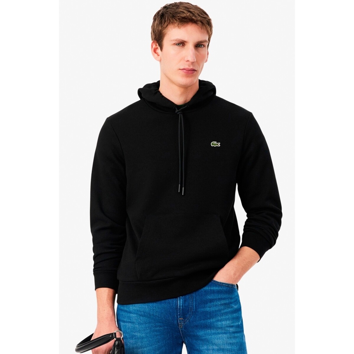 Lacoste  Sh9839 Sweatshirts Capuche Hom  Černá