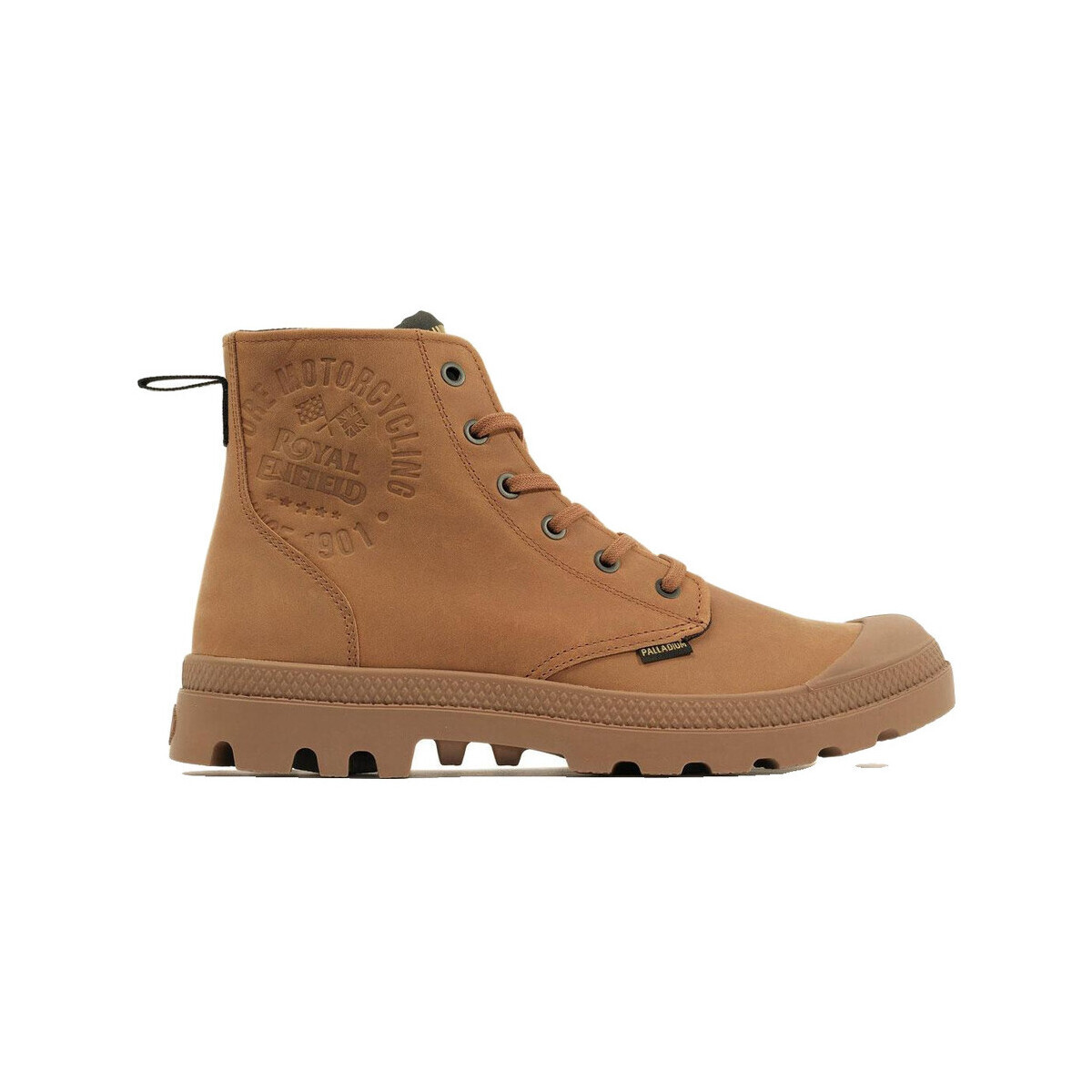 Palladium  Bottines  Pampa Continental Leather cuir pleine fleur  Hnědá