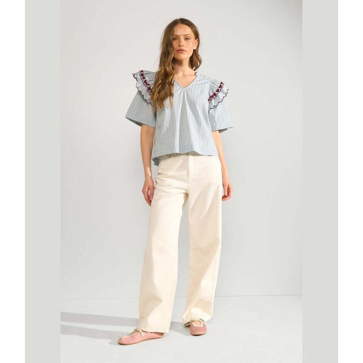 Nümph  Nuditty Blouse Floaty Blue  ruznobarevne
