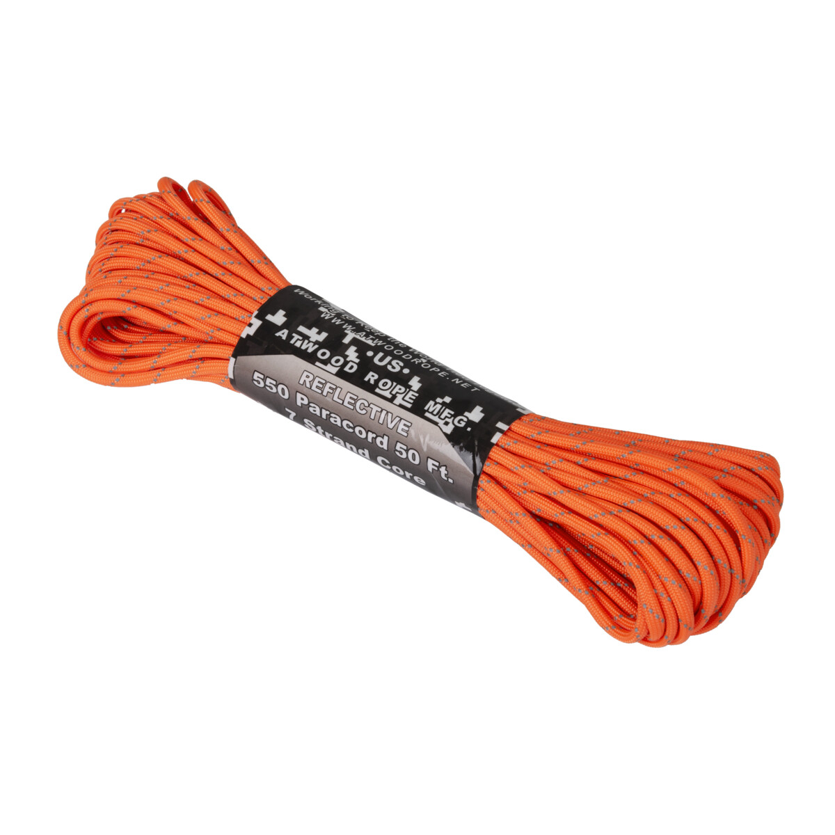 Lano Atwood Rope MFG 550 Paracord Reflective 15 m - oranžové