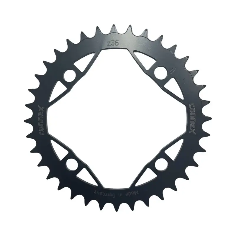 Connex Převodník 36z TZ černý, Wippermann, síla 3 mm, rozteč 104mm, pro E-biky