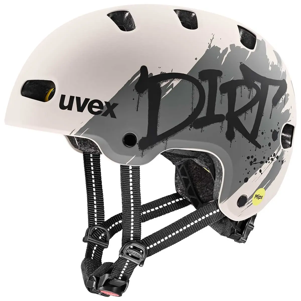 Uvex Kid 4 Style Mips Dirt Warm Grey Matt