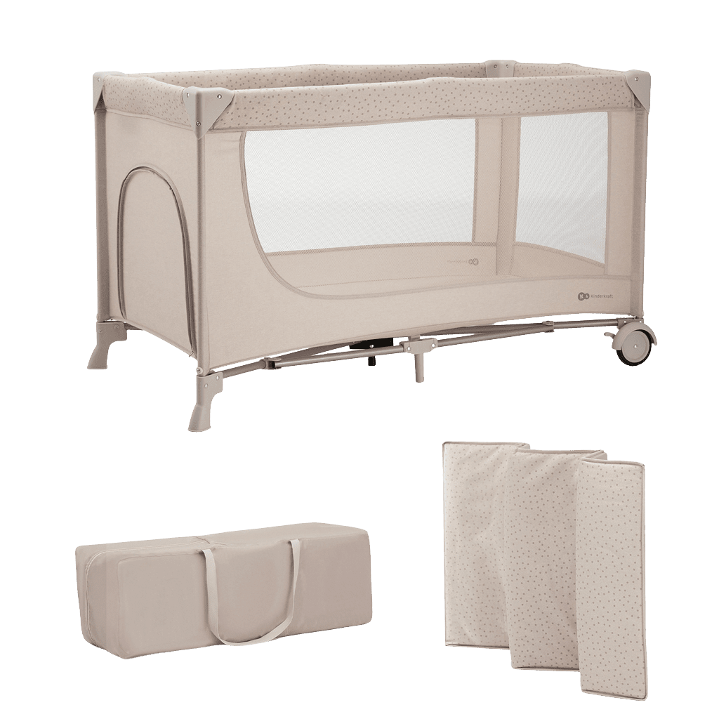 KINDERKRAFT Postýlka cestovní Joy 2 Beige