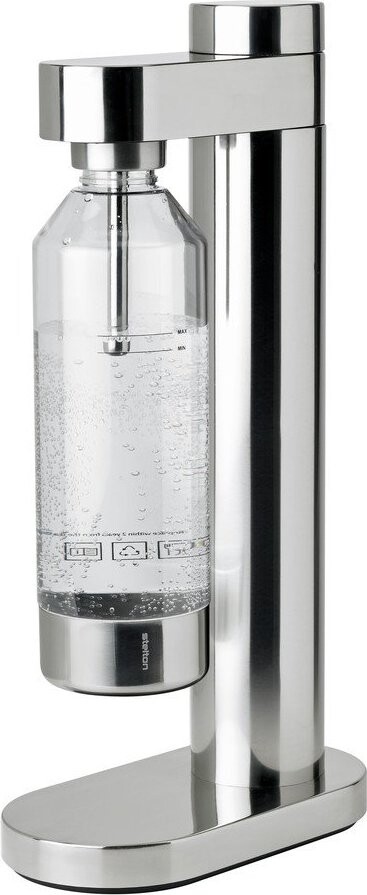 Výrobník sody z nerezové oceli ve stříbrné barvě Brus – Stelton