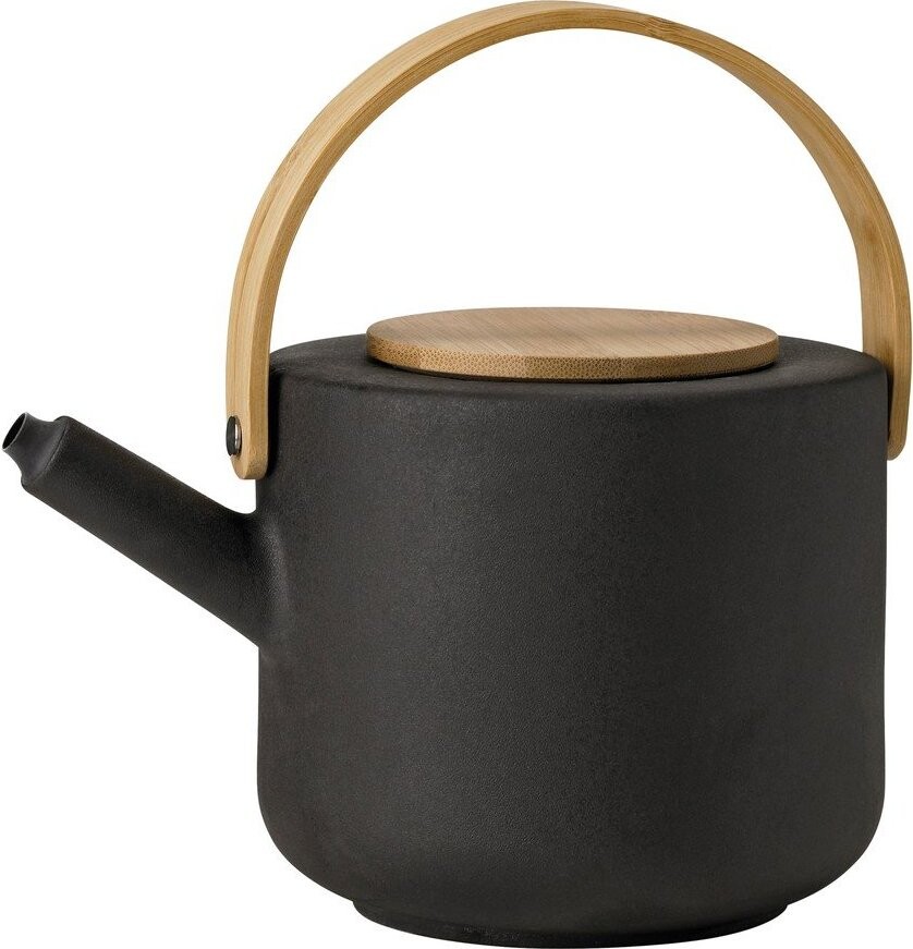 Černá kameninová konvice na čaj 1,25 l Theo – Stelton