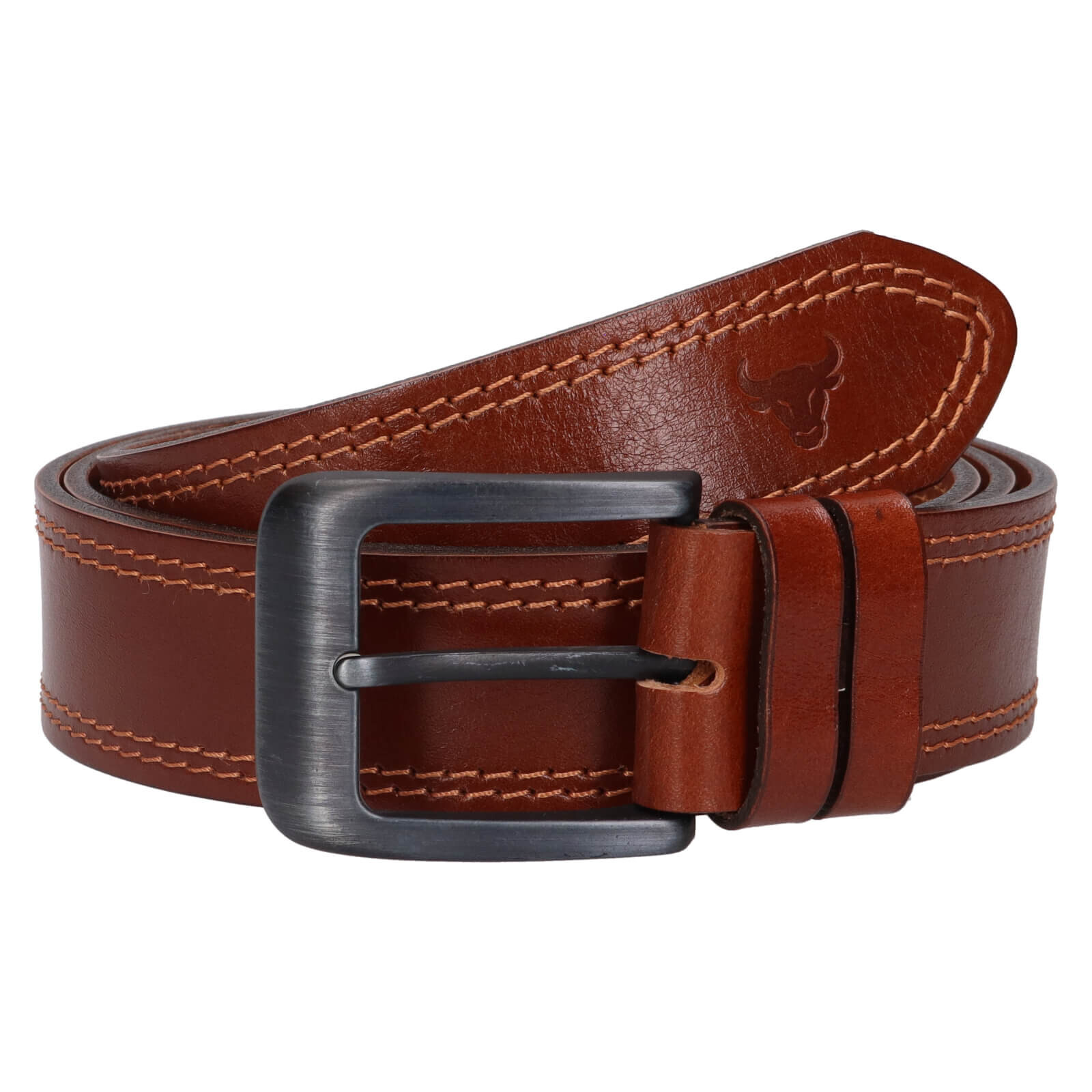Pánský kožený opasek Belt Toro Lucius - hnědá