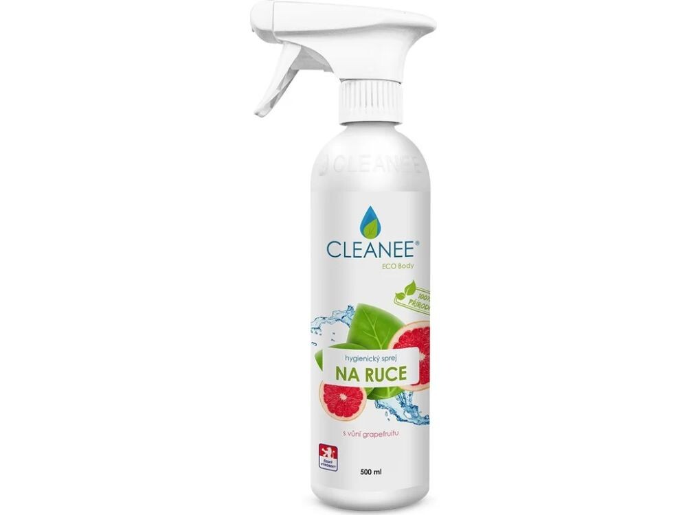 CLEANEE EKO Hygienický sprej na ruce s vůní grepu 500 ml