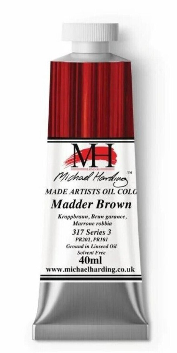 Olejová barva Michael Harding 40 ml - Madder Brown 317