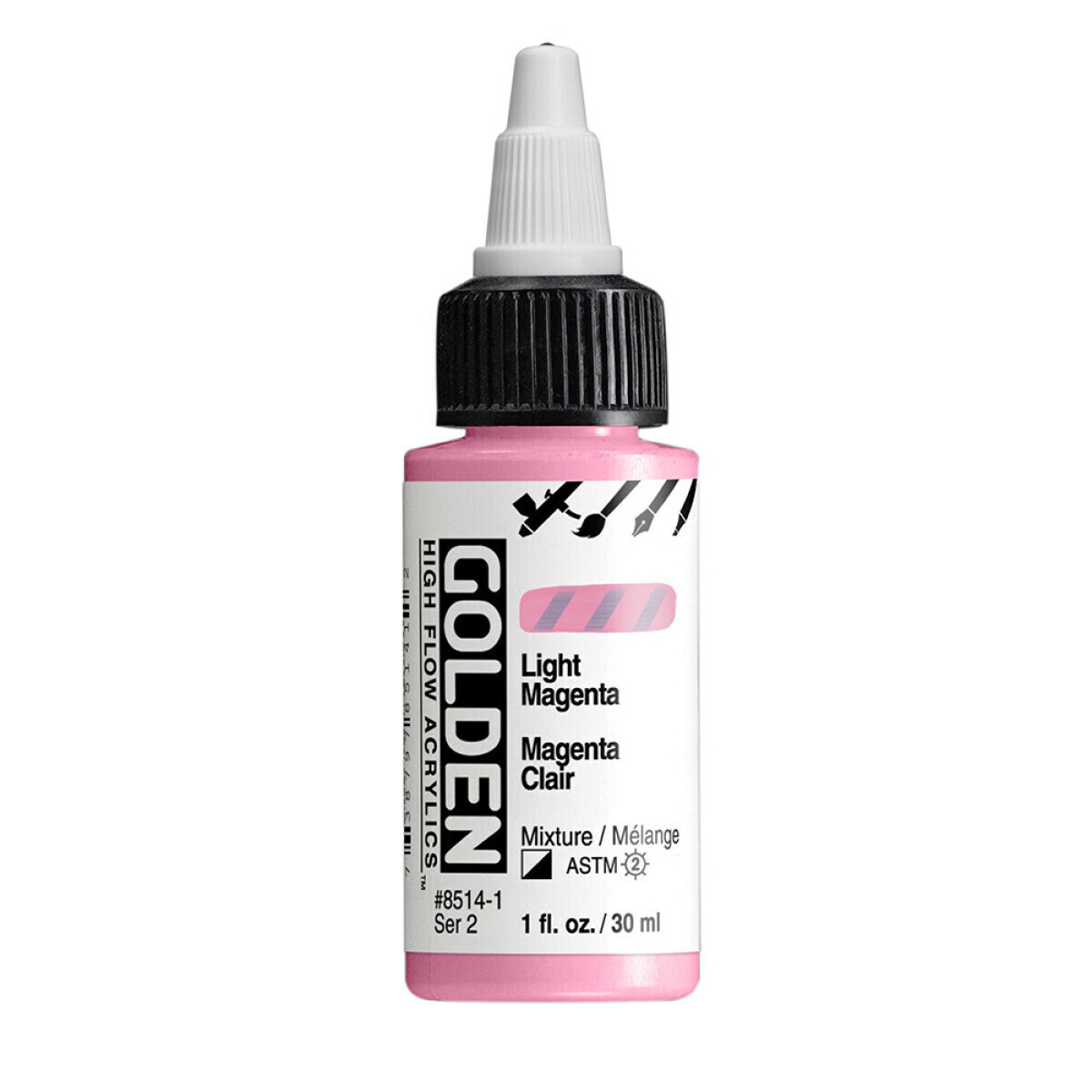 Akrylová barva Golden High Flow 30 ml - Light Magenta 8514