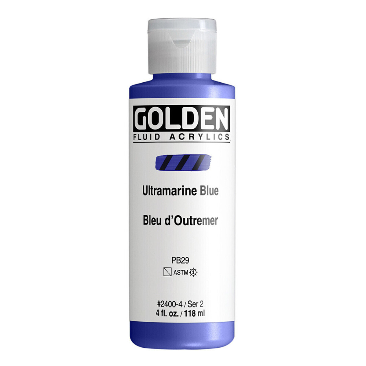 Akrylová barva Golden Fluid 118 ml - Ultramarine Blue, 2400