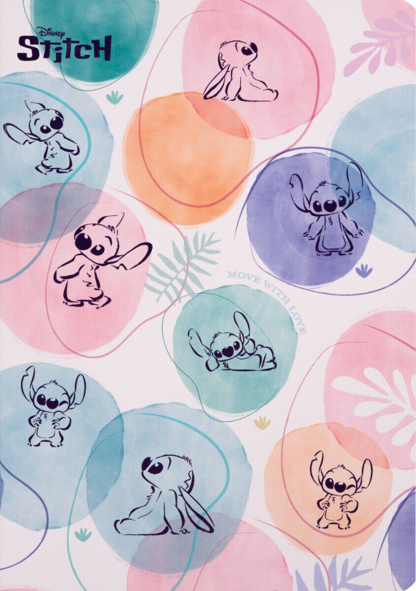 Sešit A5 60 l. čtverečkovaný Disney Fashion Stitch vzor 1