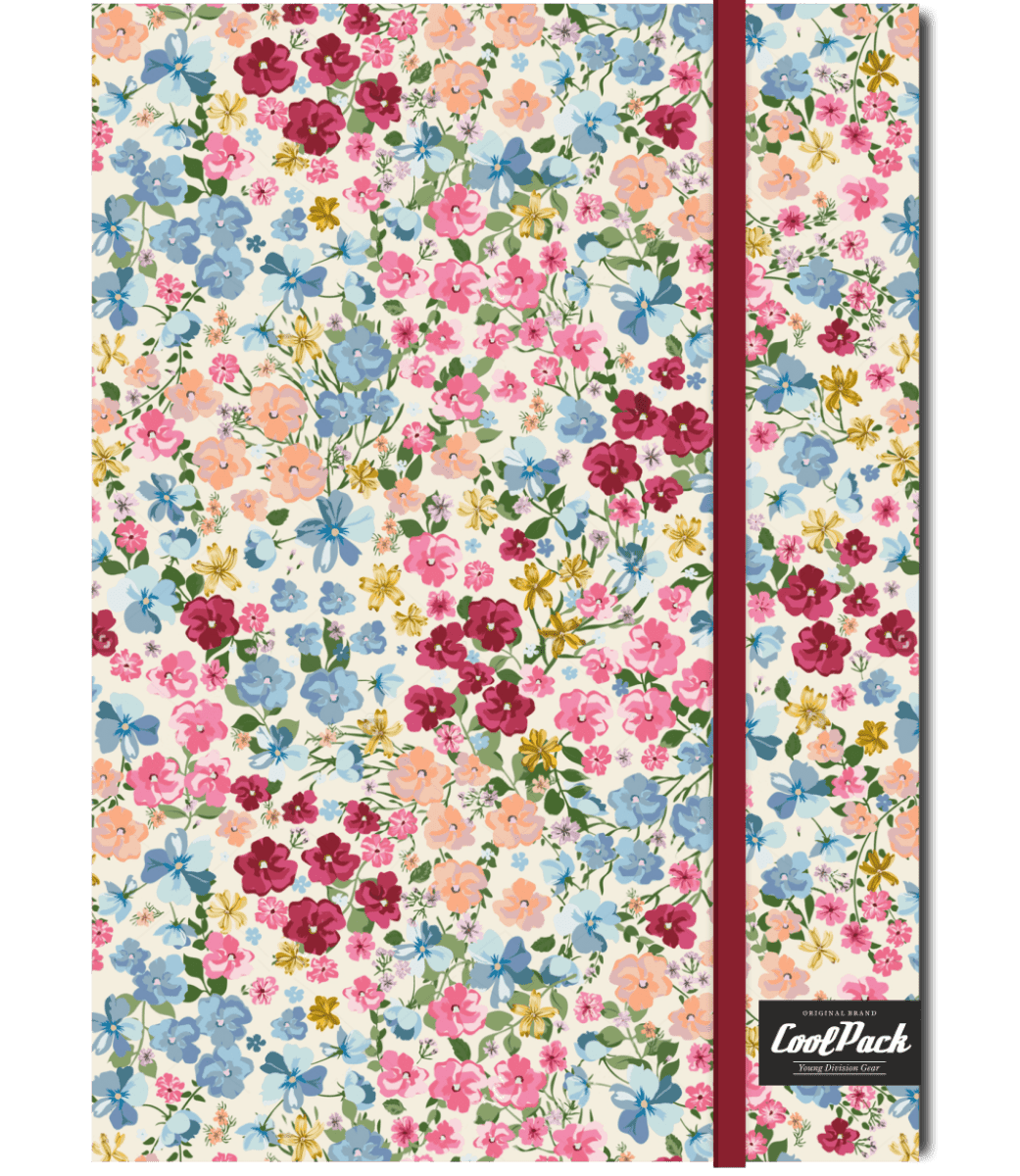Sešit A5 s gumou Coolpack Forget me not
