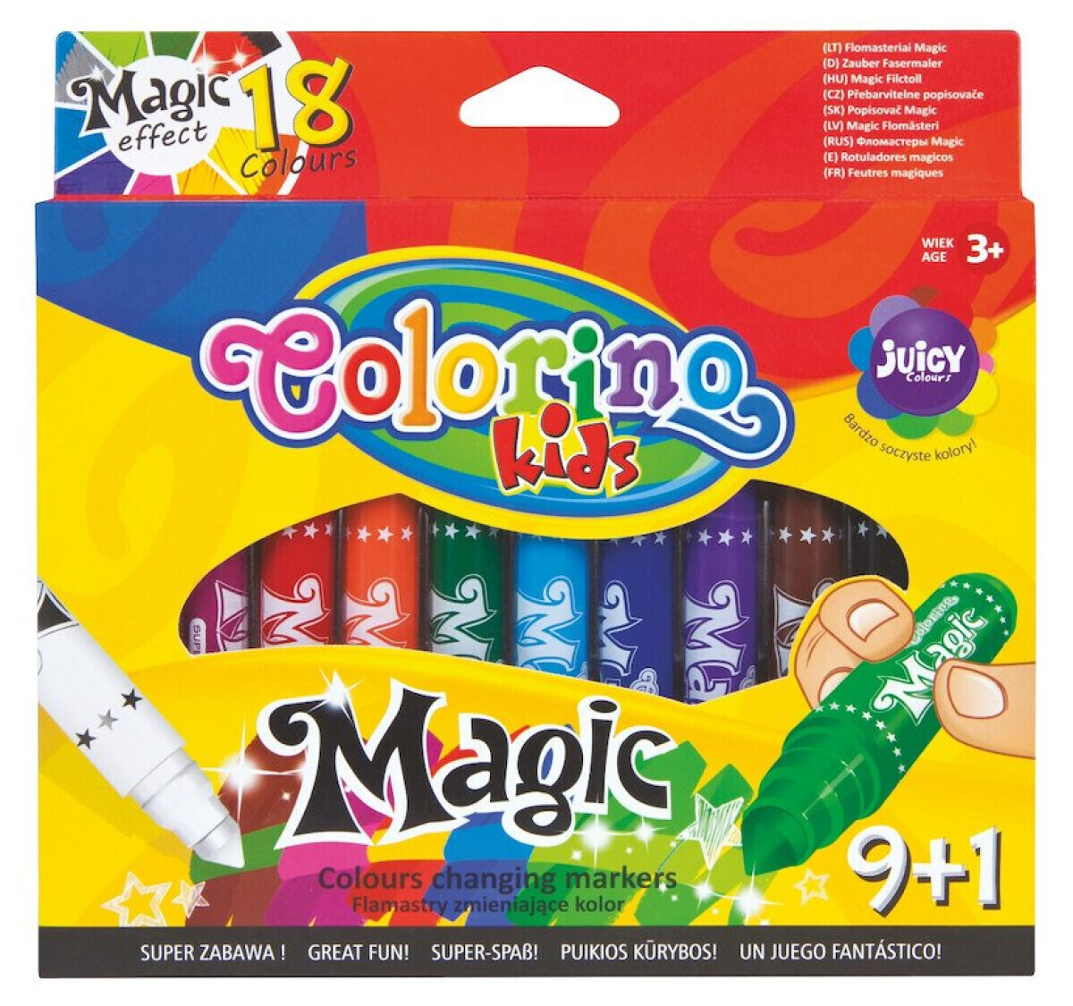 Fixy Colorino Kids kouzelné 10 barev