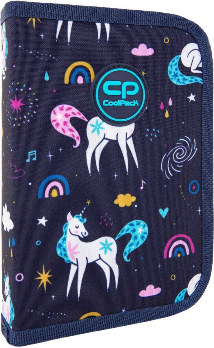 Jednokomorový penál bez vybavení Coolpack Clipper Mrs Unicorn