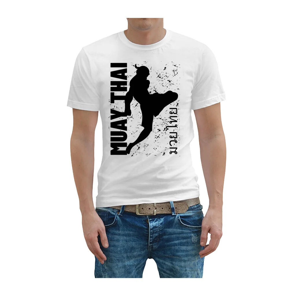 Triko Striker Muay thai boj - bílé, M