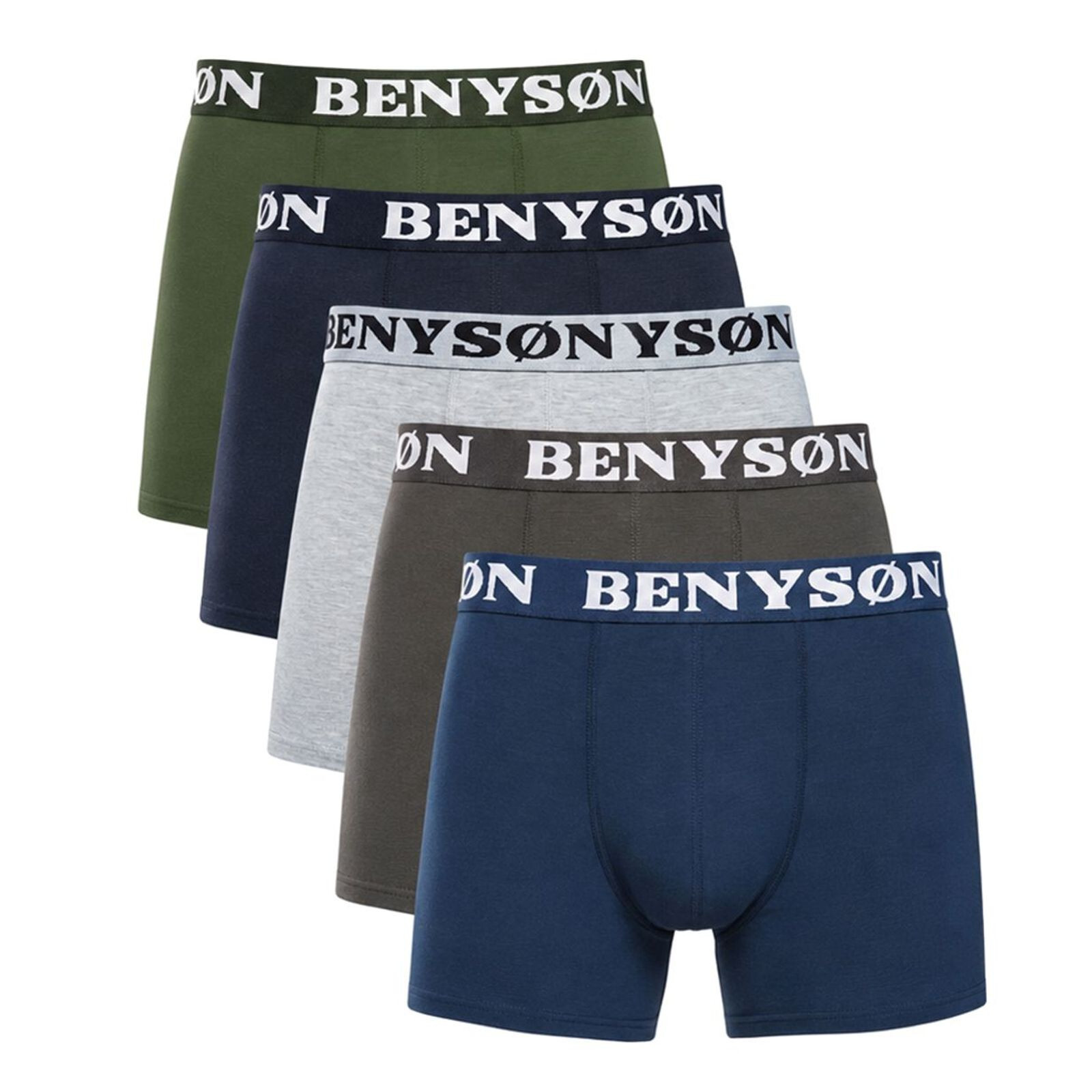 5PACK pánské boxerky Benysøn vícebarevné (4001) XL, trenky / trenýrky