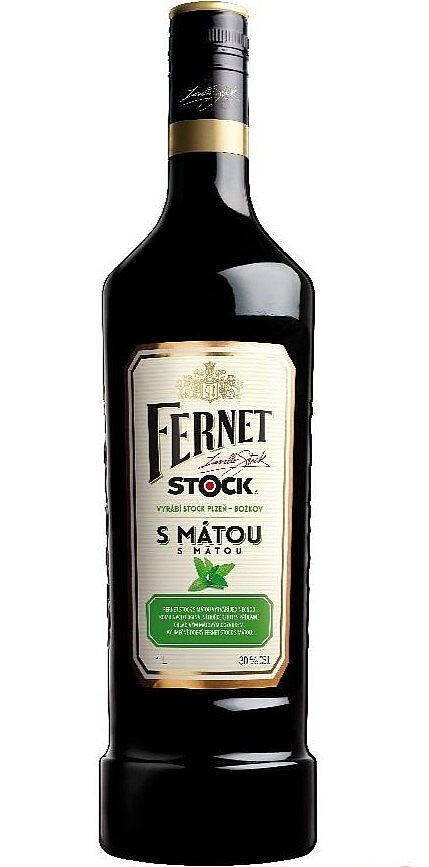 Fernet Stock Máta bylinný likér 30% 1l