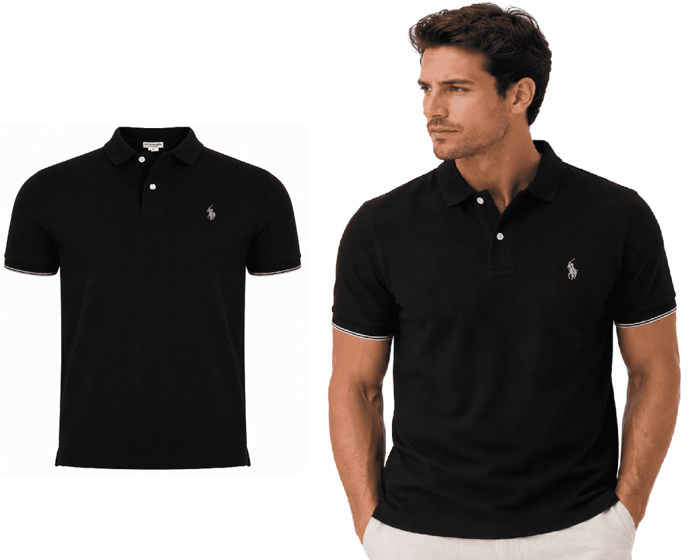 Pánská polokošile - Černá - US Polo Assn.
