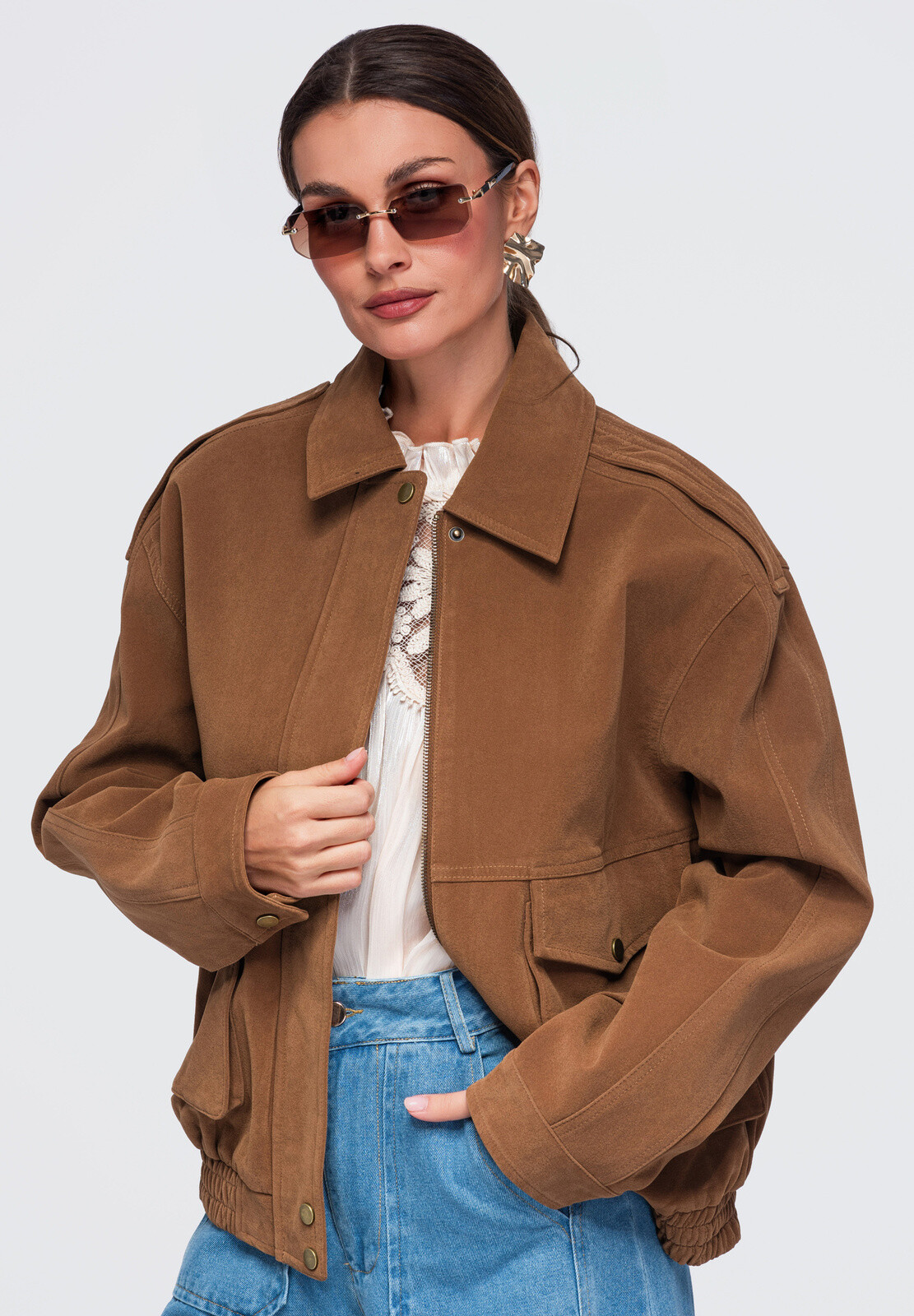 Krátká dámská bunda Ombre OW-JANP-0142