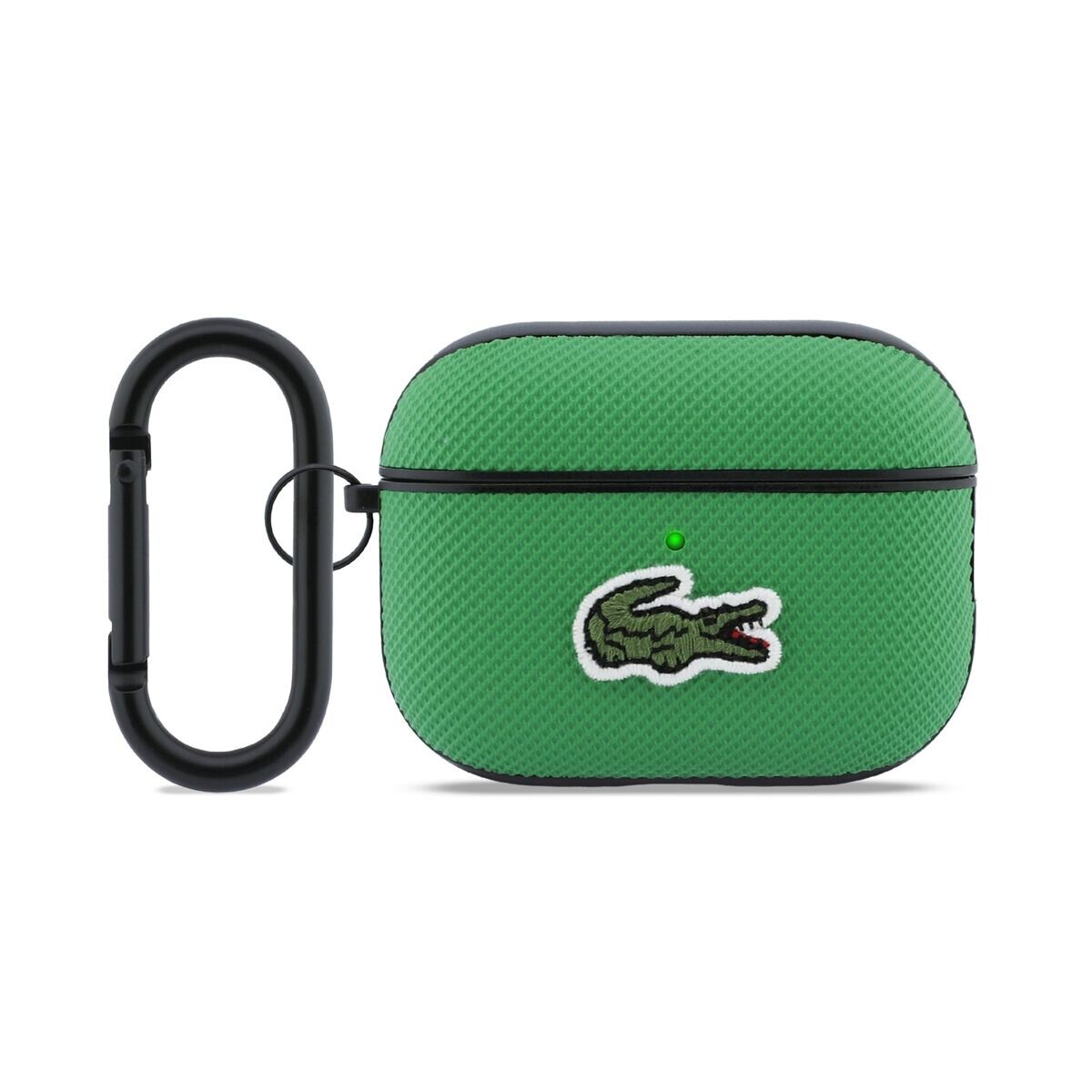 Lacoste Petit Pique Croc Logo Patch Pouzdro pro AirPods Pro 3 Green LCAP3PVCN