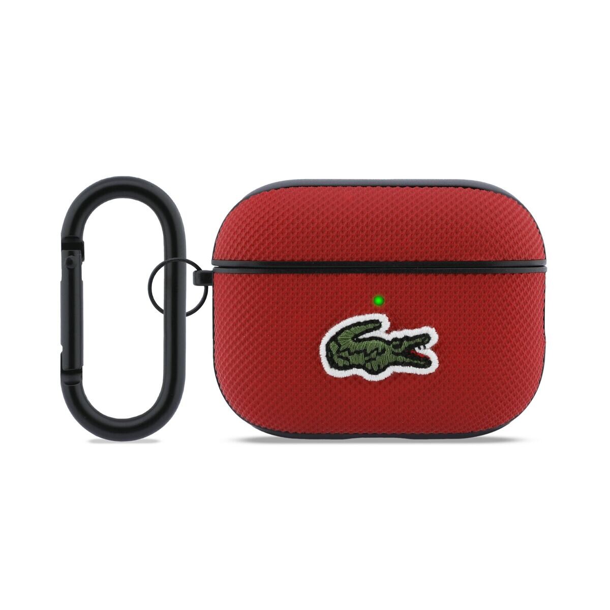 Lacoste Petit Pique Croc Logo Patch Pouzdro pro AirPods Pro 3 Red LCAP3PVCR
