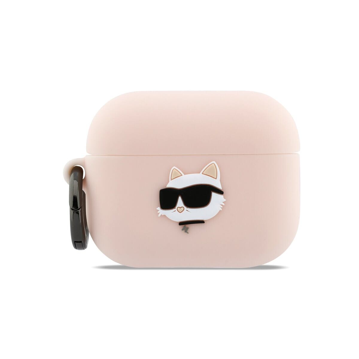 Karl Lagerfeld 3D Logo NFT Choupette Head Silikonové Pouzdro pro AirPods Pro 3 Pink KLAP3RUNCHP