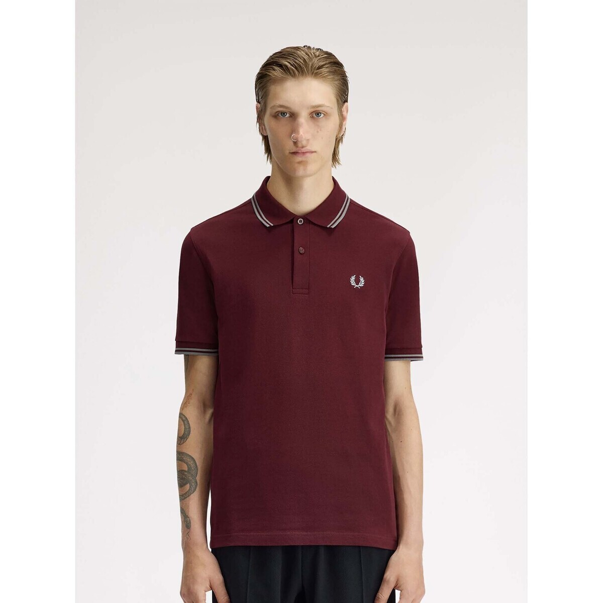 Fred Perry  Fp Twin Tipped Fred Perry Shirt  Červená