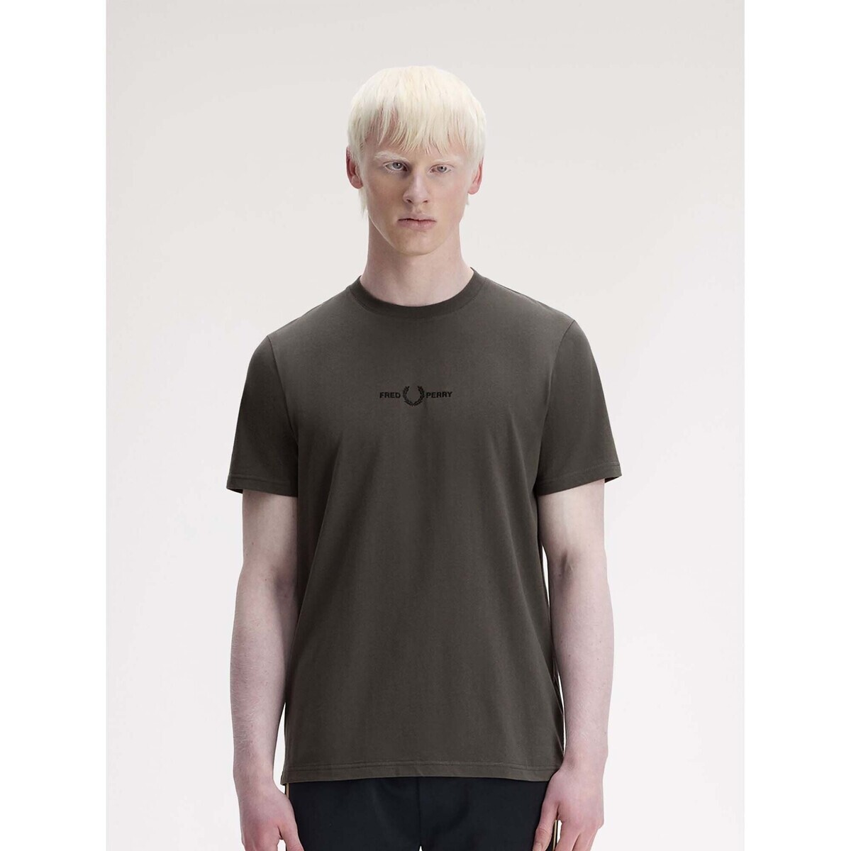 Fred Perry  Fp Embroidered T-Shirt  Zelená