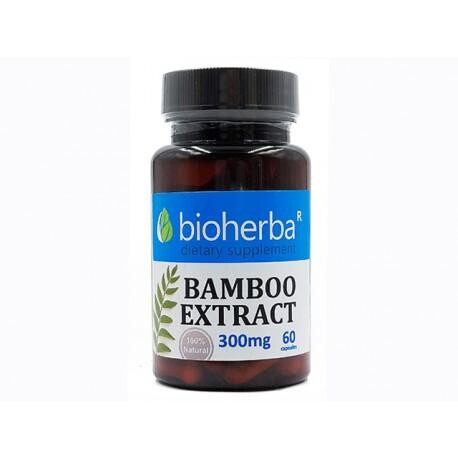 Bambusový extrakt 300 mg – 100 kapslí – Bioherba