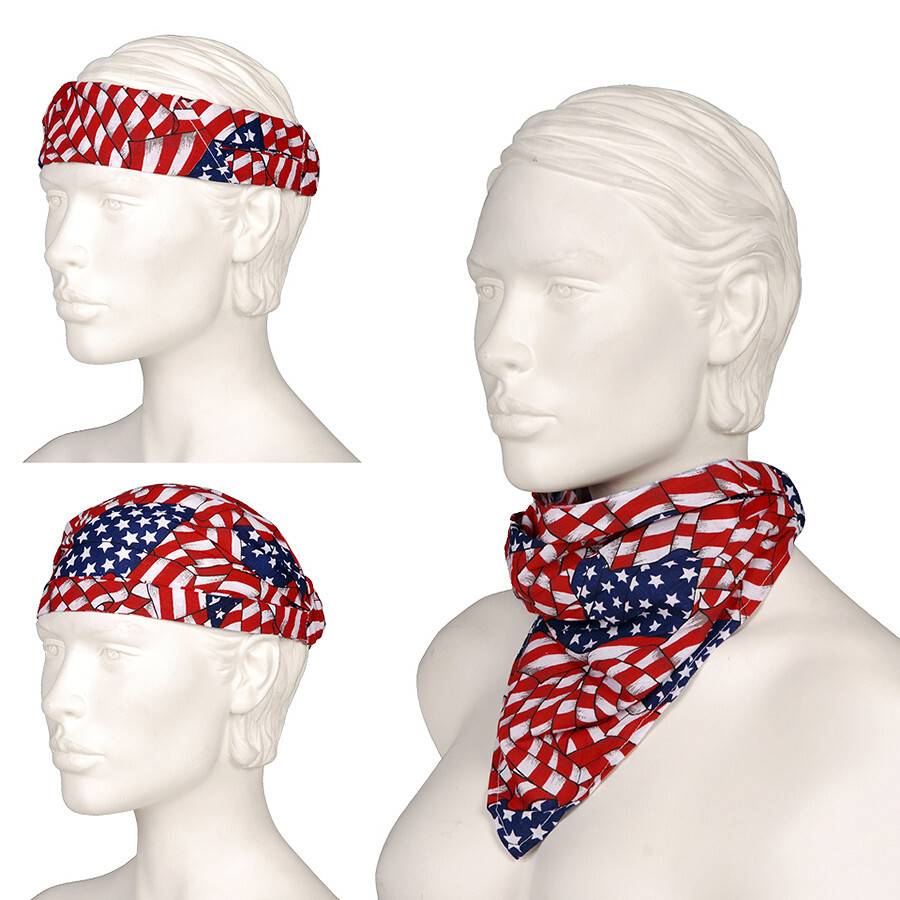Šátek Fostex 3v1 Wavy American - barevný