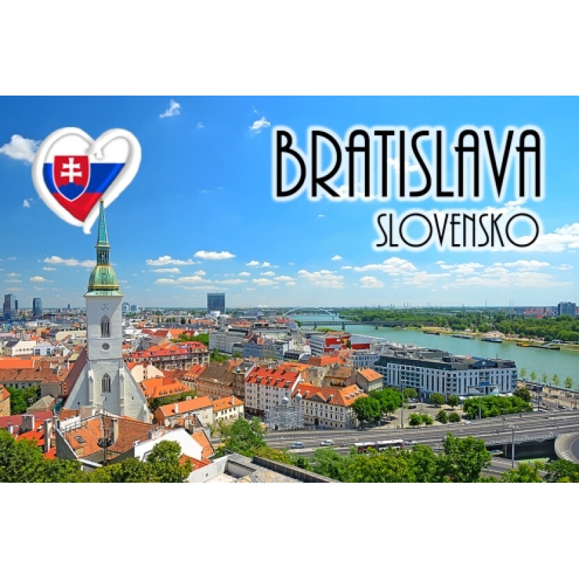 Magnetka Bratislava Slovensko - barevná