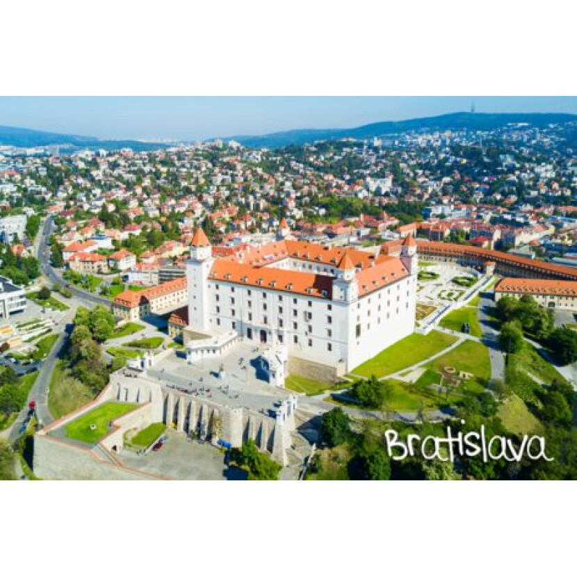 Magnetka Bratislava s hradem - barevná