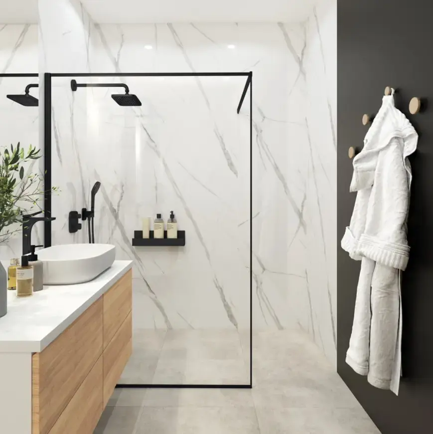 Nástěnný panel SPC Calacatta White 120x265cm 4mm