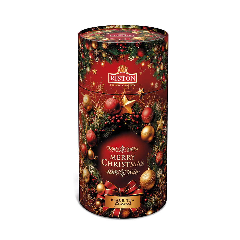 RISTON Merry Christmas Red papírový tubus 85 g