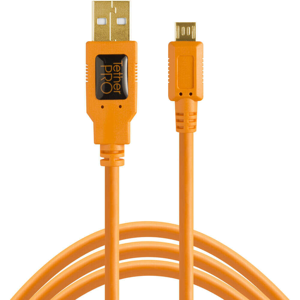 Tether Tools TetherPro USB 2.0 na Micro-B 5-Pin 4,6 m oranžový - Zánovní!
