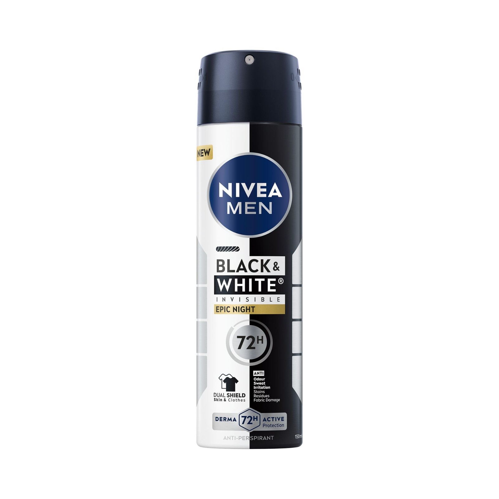 Nivea Antiperspirant ve spreji B&W Epic Night Anti-Perspirant 150 ml