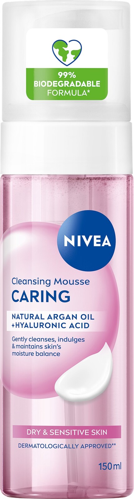 Nivea Čisticí pěna pro suchou a citlivou pleť Cleansing Mousse 150 ml