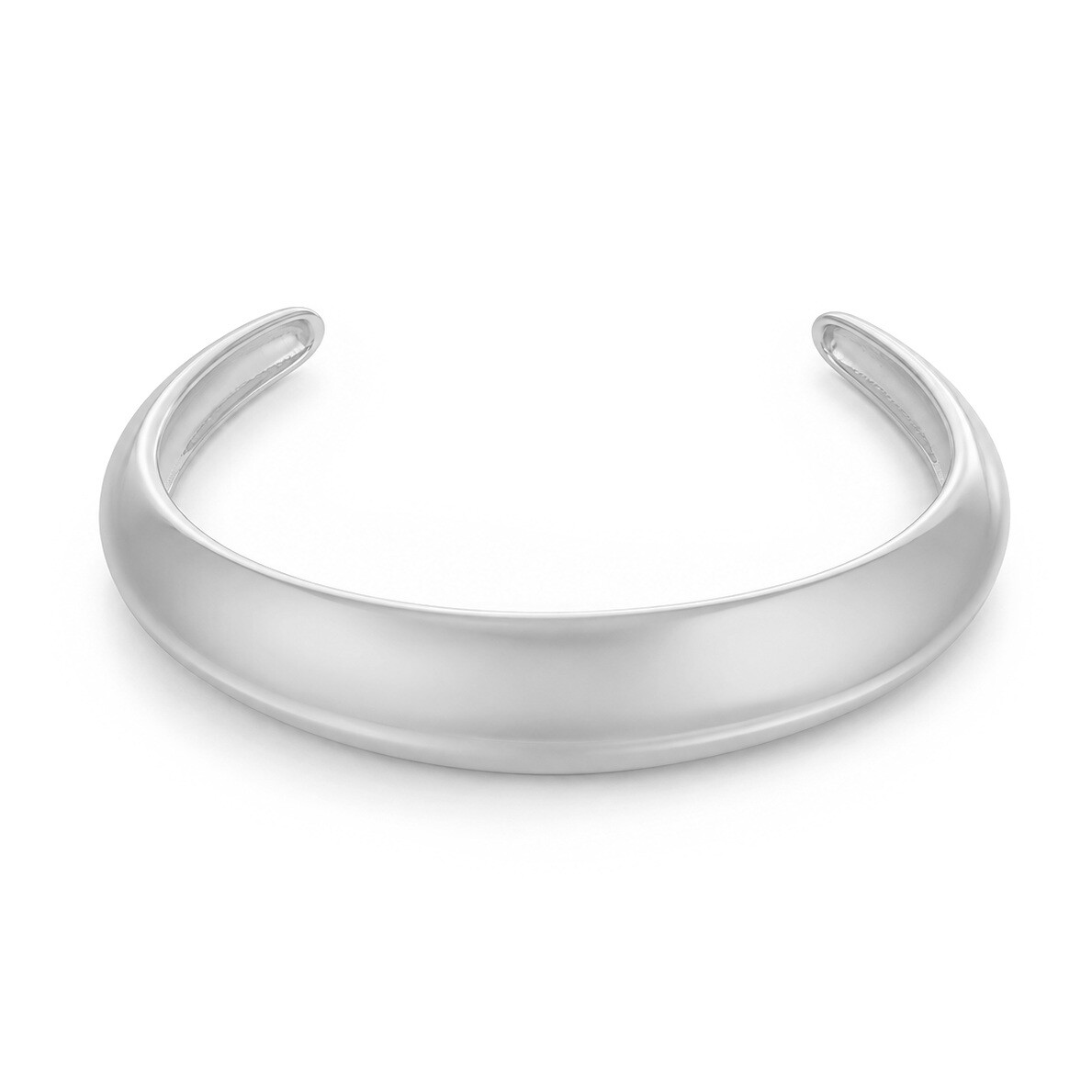 Troli Elegantní pevný náramek z oceli Silver