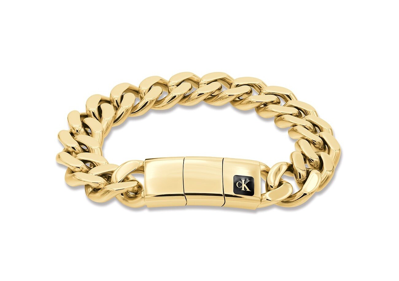 Calvin Klein Fashion pozlacený náramek pro muže Hallmark 35100102