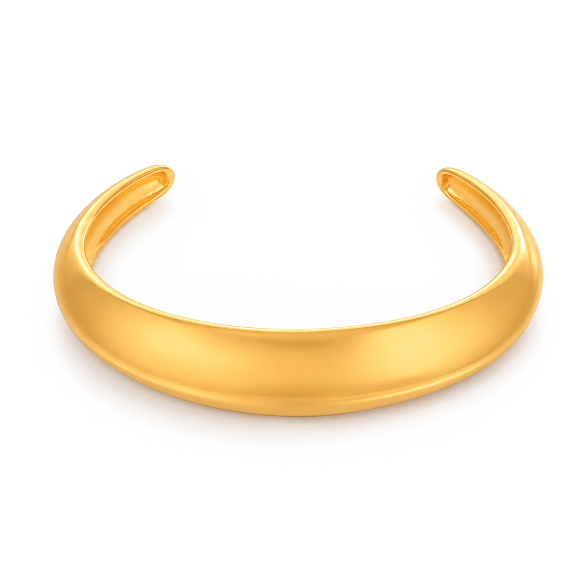 Troli Elegantní pevný náramek z pozlacené oceli Gold