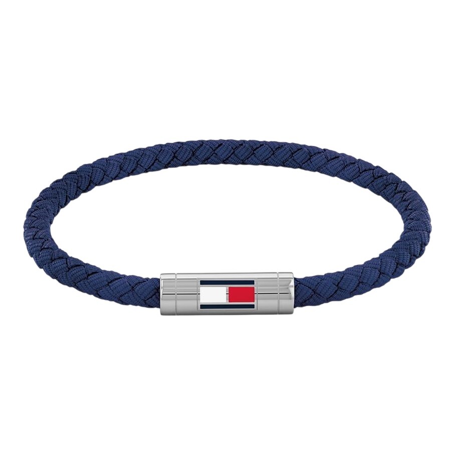 Tommy Hilfiger Modrý nylonový proplétaný náramek Adjustable Barrel 2790740