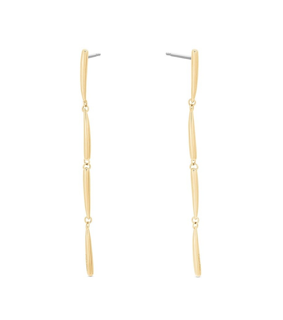Calvin Klein Dlouhé pozlacené náušnice Elongated Drops 35000995