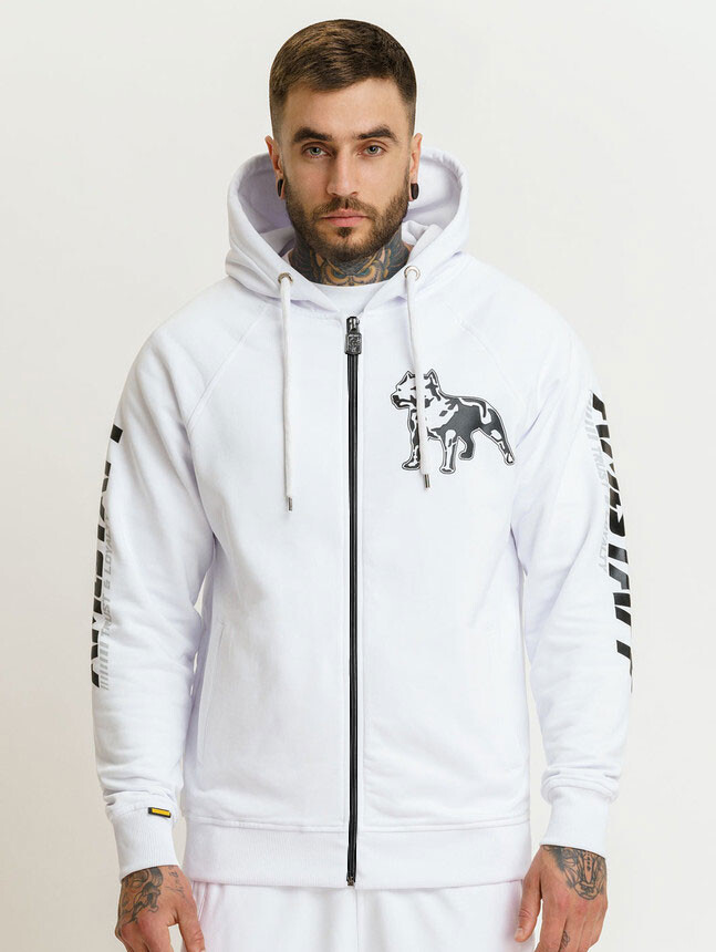 Amstaff Logo 2.0 Ziphoodie - wei S