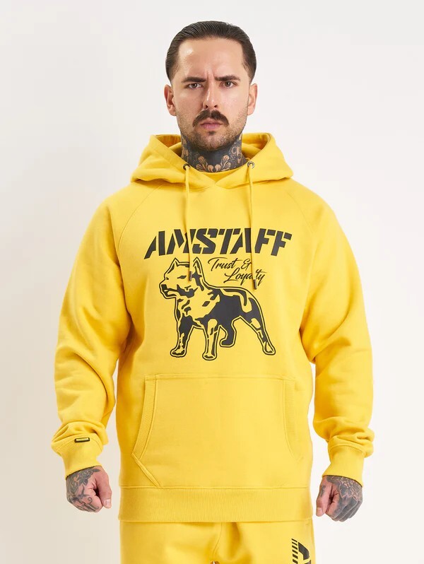 Amstaff Logo 2.0 Hoodie Yellow Black black 4XL