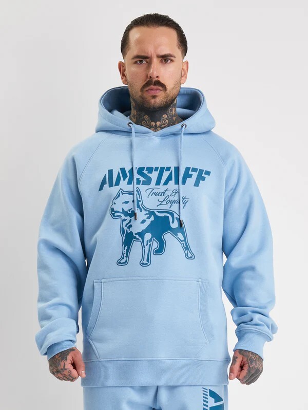 Amstaff Logo 2.0 Hoodie Horizon Double Blue blue L