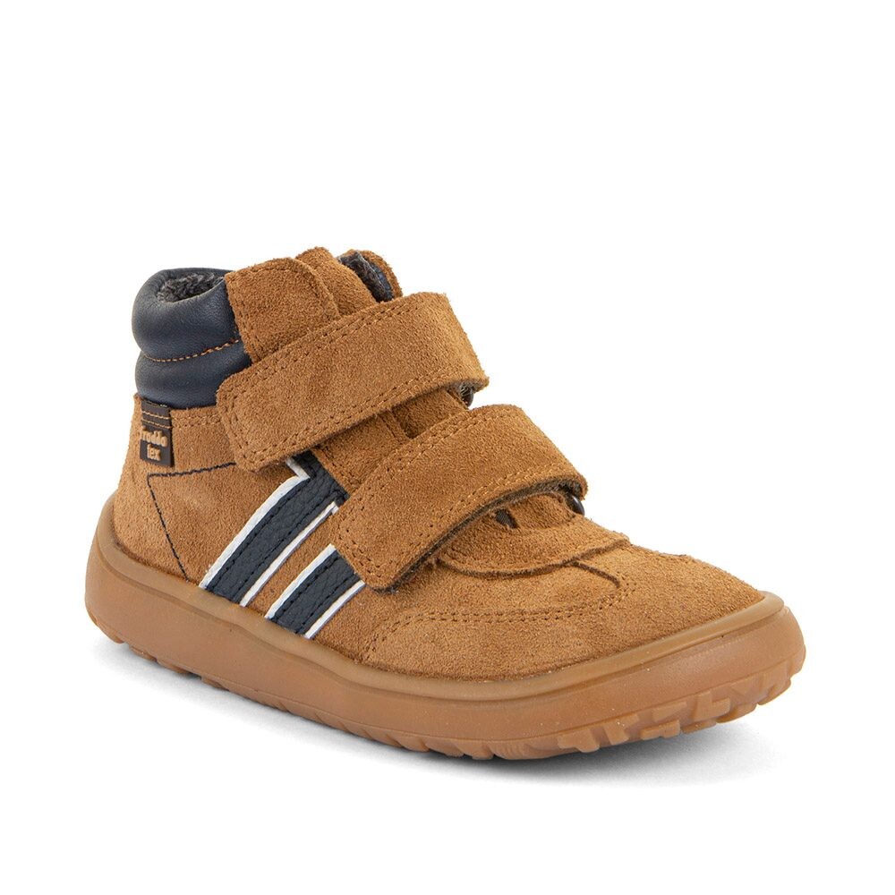 Chlapecké celoroční kotníkové barefoot boty F-MOTION TEX COGNAC Froddo G3110285-18 - 24