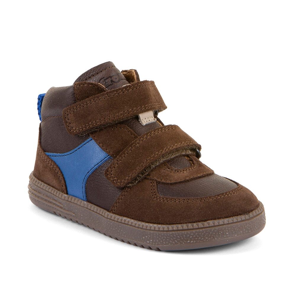 Chlapecké celoroční kožené kotníkové barefoot boty LOOP HIGH-TOPS BROWN Froddo G2110157-1 - 22