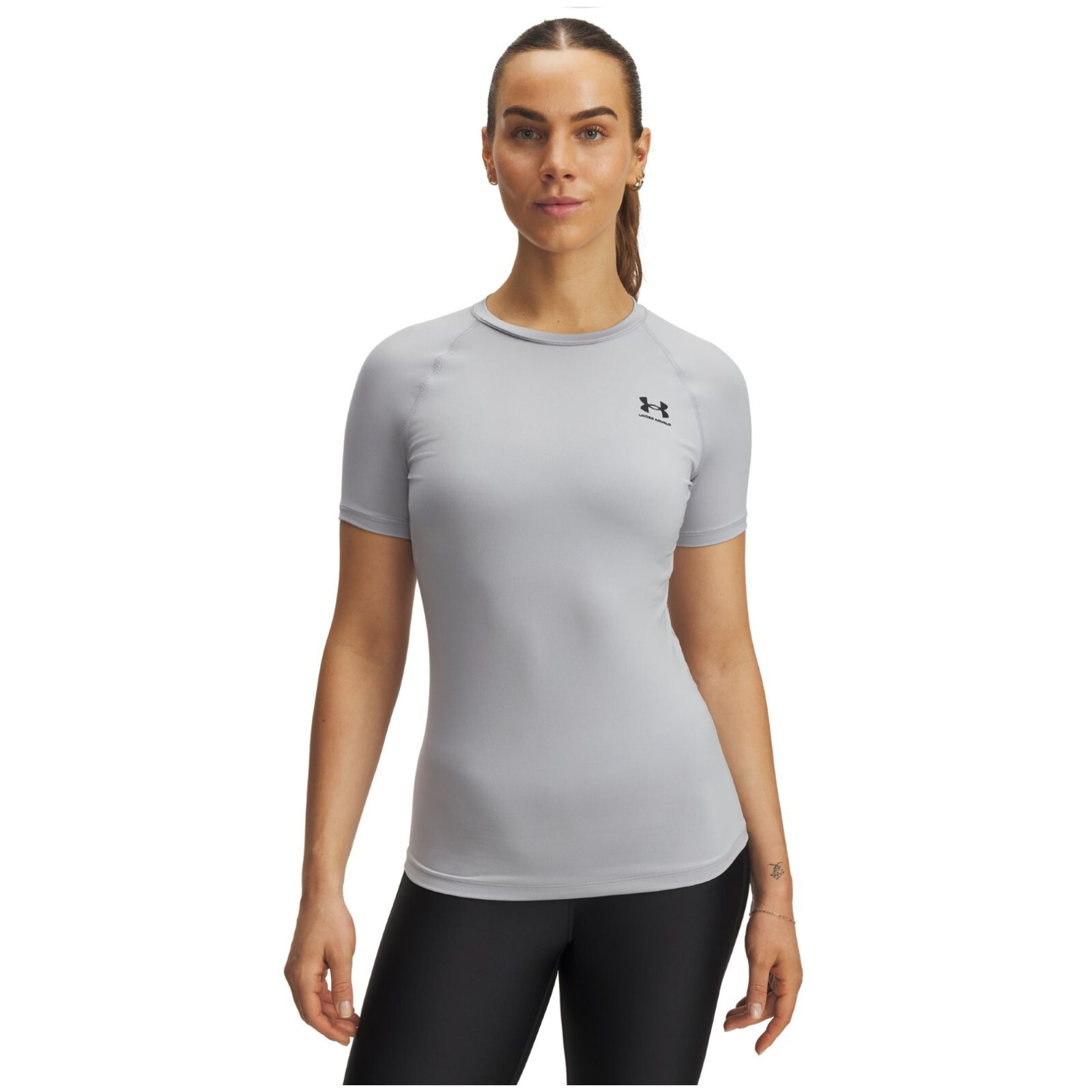 Dámské triko Under Armour UA HG Authentics Comp SS Velikost: S / Barva: bílá